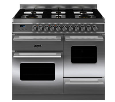 BRITANNIA  Delphi 100 RC10XGGDES Dual Fuel Range Cooker - Stainless Steel